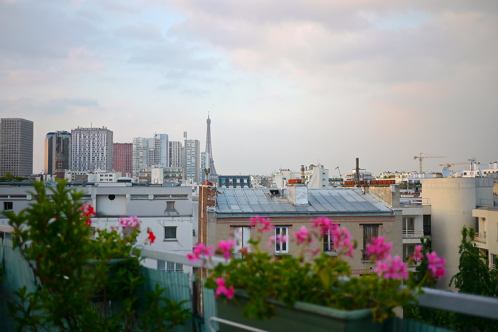 Vue depuis un appartement parisien accueillant
